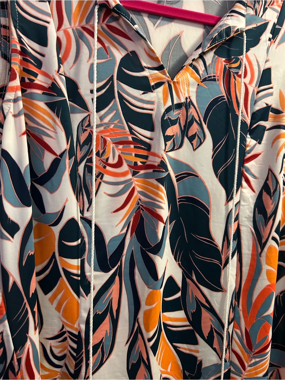 Tropical floral sleeveless mini dress - Picture 3 of 5